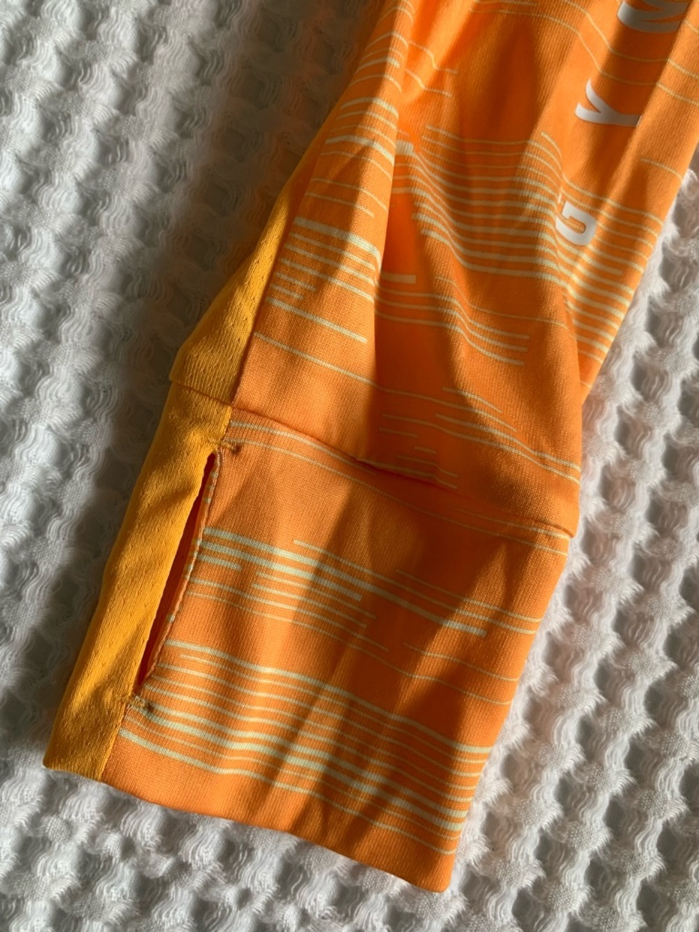 Gymshark Orange and Yellow Performance Long Sleeve Tee Size Extra Small - Picture 4 of 7